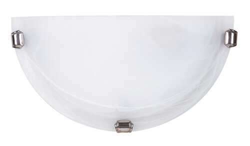 Zidna lampa Alabastro E27 1x MAX 60 belo staklo - alabaster