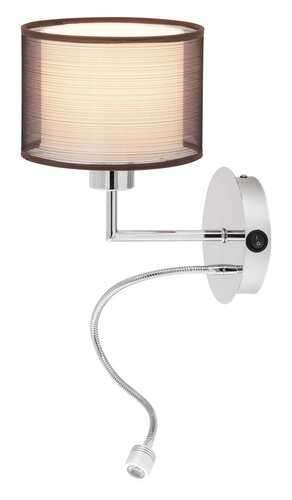 Zidna lampa Anastasia E27 1x MAX 60 + LED 1 hrom