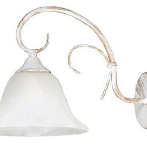 Zidna lampa Katherine E27 1x MAX 60 antik bela