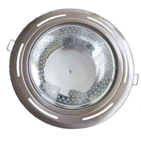 0802 saten hrom 2x26W E27 ugradna lampa Mitea Lighting