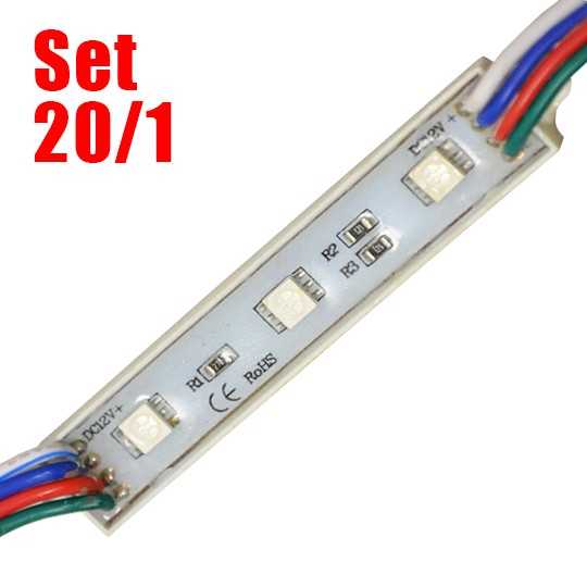 M-J5630 RGB 5050 3xLED modul set 20/1 IP65 0 72W Mitea Lighting