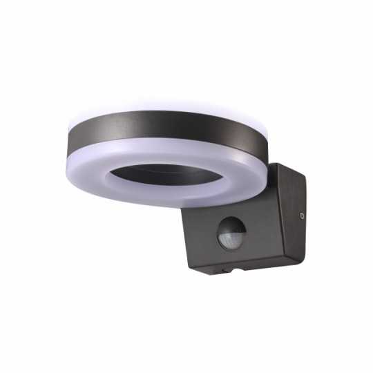 M272-92B-S 20W IP65 LED crna zidna lampa sa IR senzorom pokreta 3Y Mitea Lighting