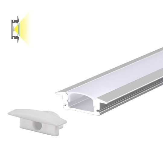 M508 3M Aluminijumski profil za LED trake ugradno-nadgradni set sa difuzerom 3000x24 7x7mm Mitea Lighting