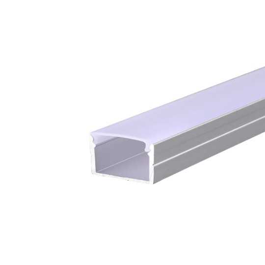 MA616-Slim Aluminijumski profil za LED trake nadgradni 2000x19 5x12mm set sa difuzerom Mitea Lighting