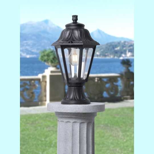 MIKROLOT/ANNA crna stubna lampa IP55 1xE27 E22 110 000 E27 Fumagalli