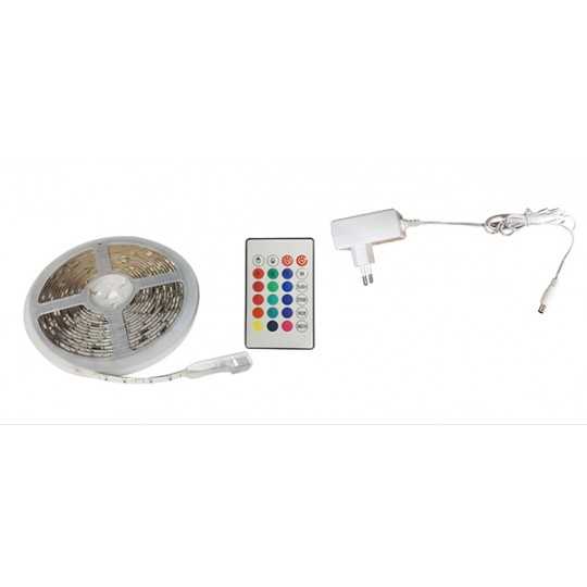 MLW-5050/2835-36 SET RGB+W 5050x18 LED-RGB + 2835x18 LED-W 5m 12V 36 LED/1m sa adapterom i daljinskim 24 tastera Mitea Lighting